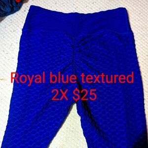 Fitbit Apparel Size 2X Royal Blue Textured